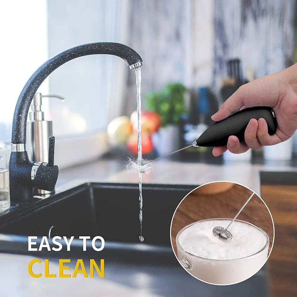 Portable Electric Coffee Beater Handheld Milk Coffee Mixer Frother, Egg Beater