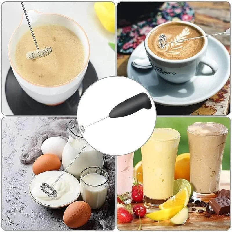 Portable Electric Coffee Beater Handheld Milk Coffee Mixer Frother, Egg Beater